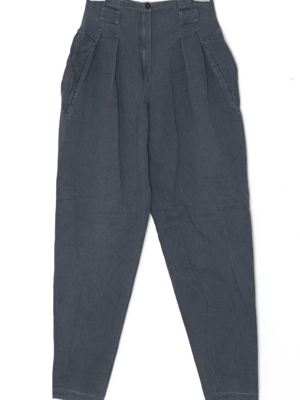 1988–1993, Avant-Garde Twill Tapered Trousers with Oblique Welt Pockets